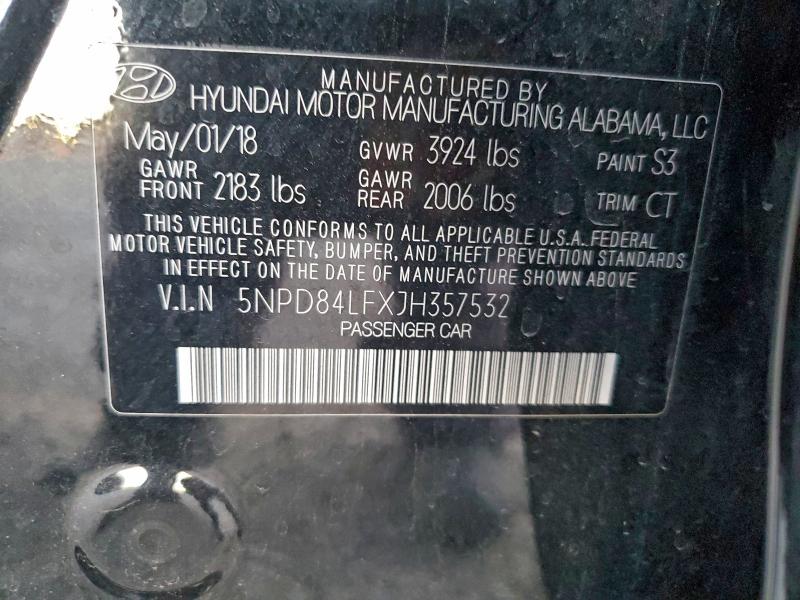 2018 HYUNDAI ELANTRA SE #3297076503