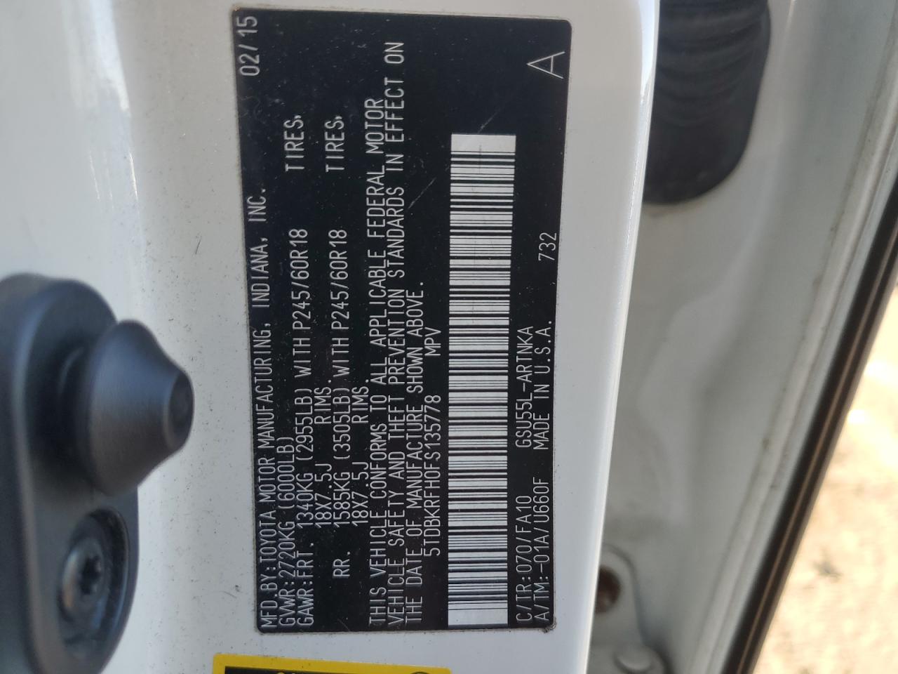 TOYOTA HIGHLANDER LE