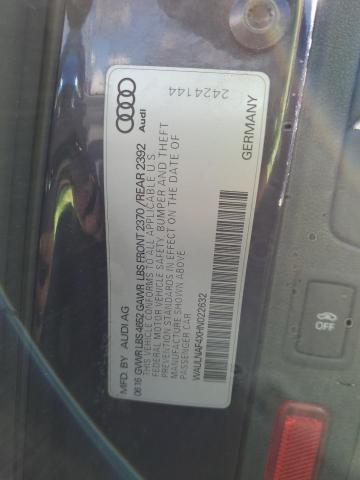 2017 AUDI A4 PREMIUM - WAULNAF4XHN022632