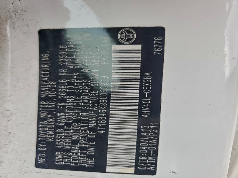 2009 TOYOTA CAMRY HYBR #3297865787