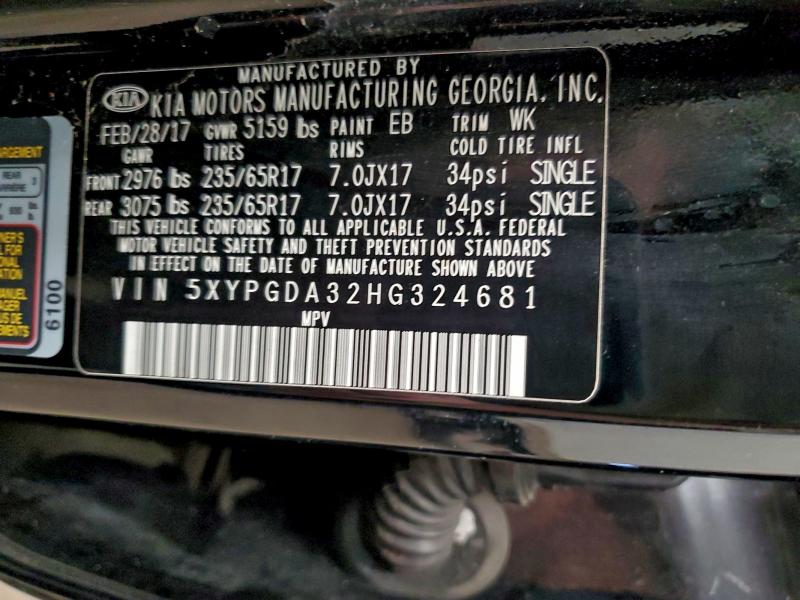 2017 KIA SORENTO LX #3301613667