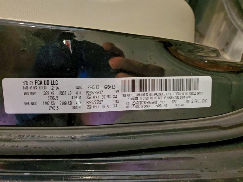 2015 CHRYSLER TOWN & COU #3309524566