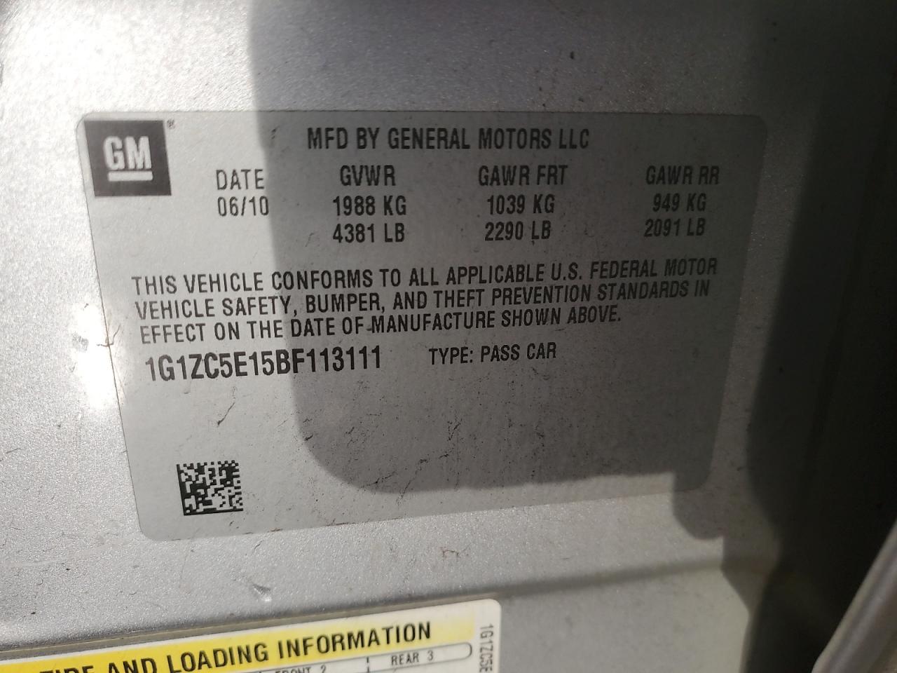 CHEVROLET MALIBU 1LT