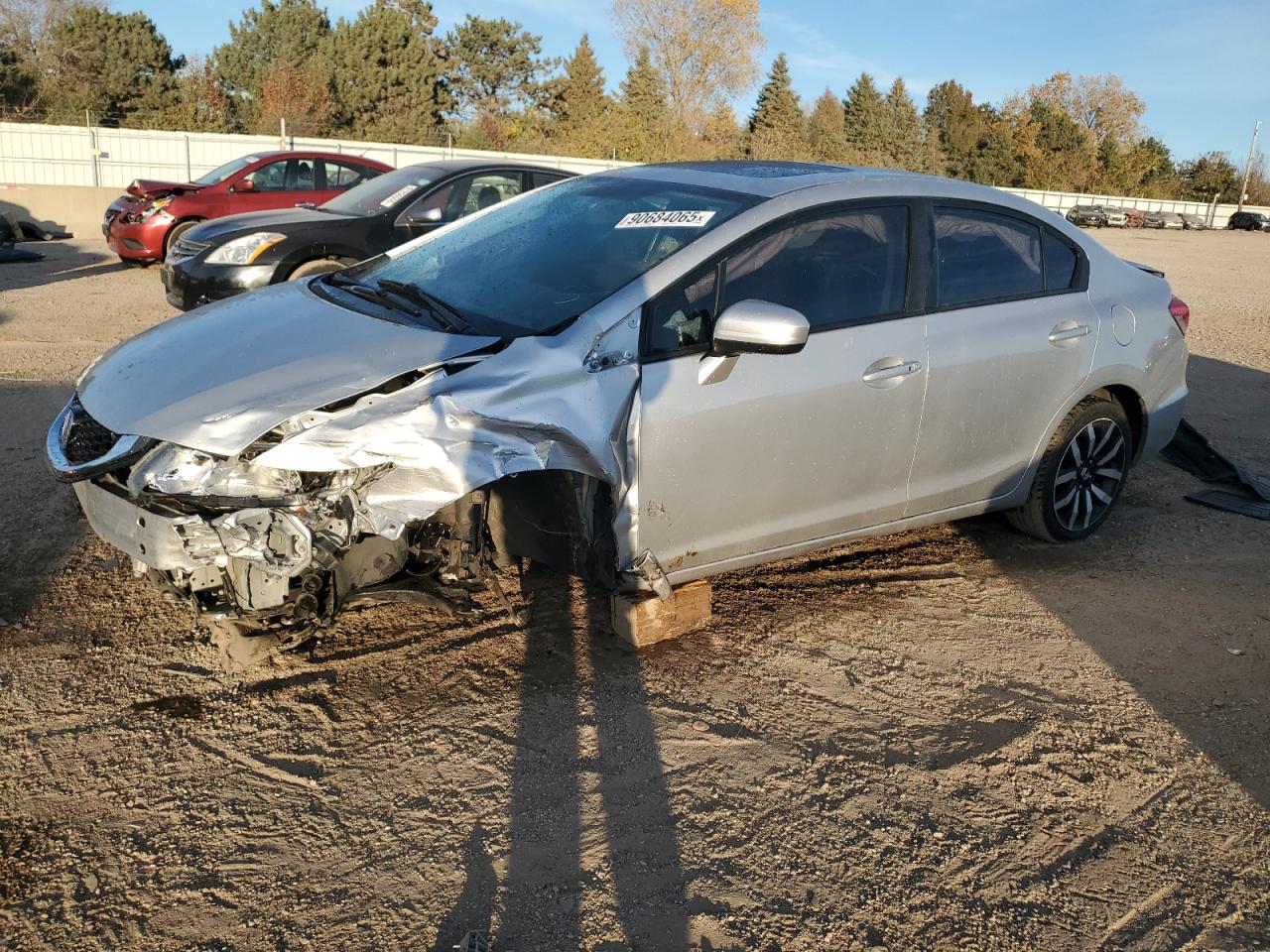 Lot #3287611014 2014 HONDA CIVIC EXL