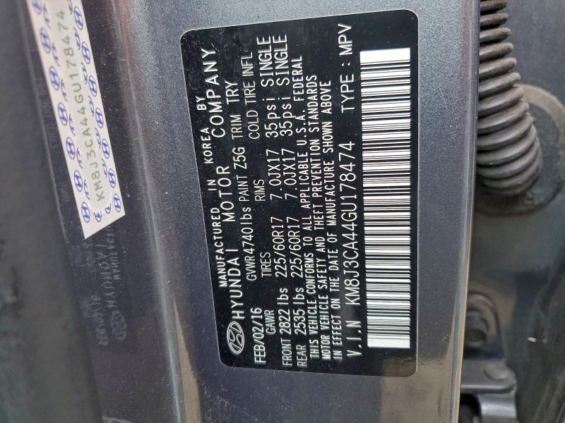 2016 HYUNDAI TUCSON LIM #3298050134