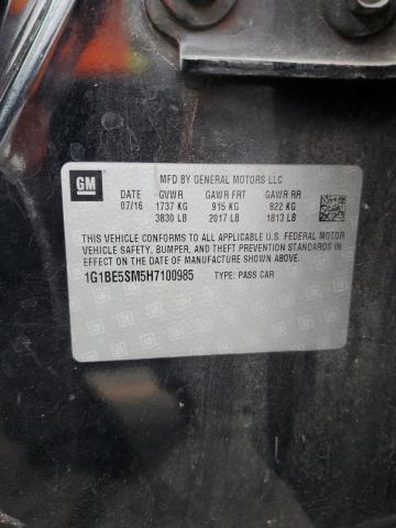 2017 CHEVROLET CRUZE LT #3296915822