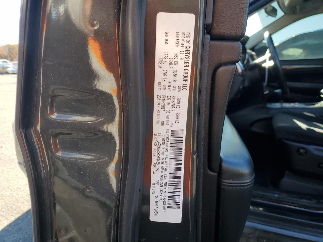 Lot #3311501261 2011 JEEP GRAND CHER