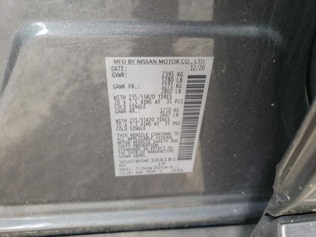 2021 NISSAN MURANO SV #3293340420