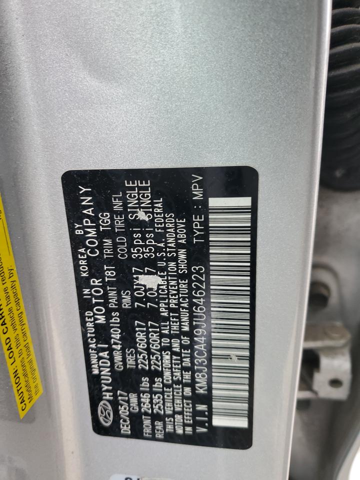 Lot #3301847430 2018 HYUNDAI TUCSON SEL