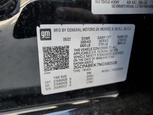 2022 CHEVROLET SILVERADO #3302878910