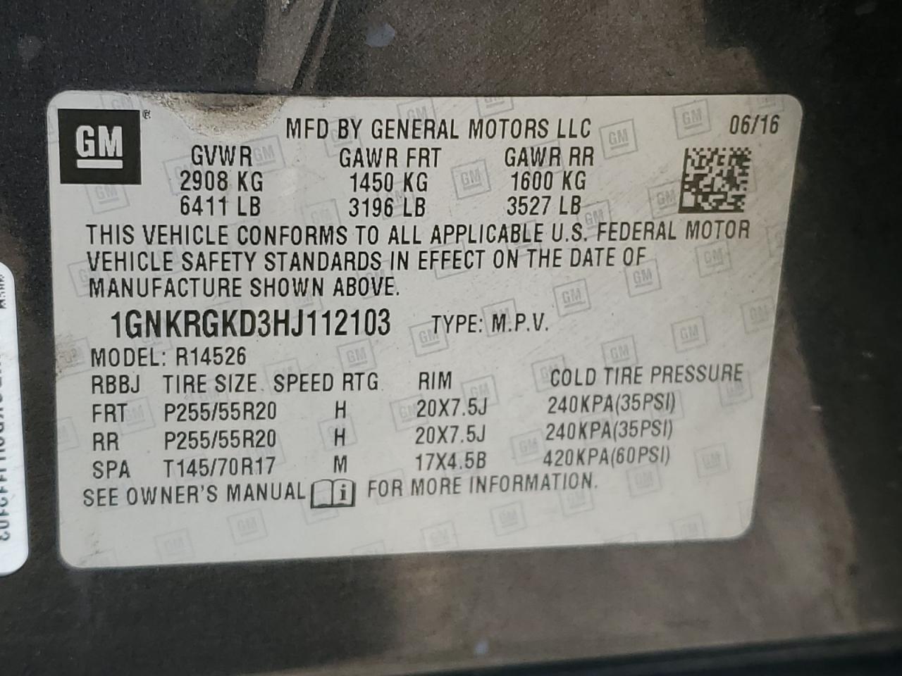 CHEVROLET TRAVERSE LT