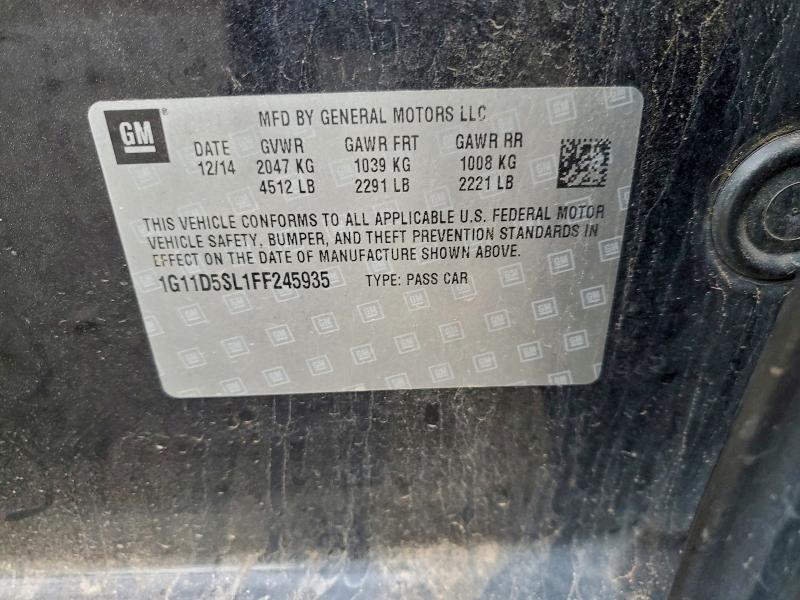 2015 CHEVROLET MALIBU 2LT #3308265152