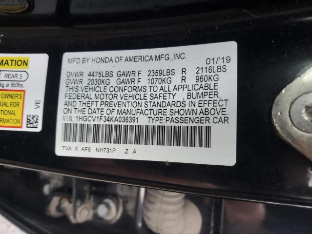 2019 HONDA ACCORD SPO #3302761359