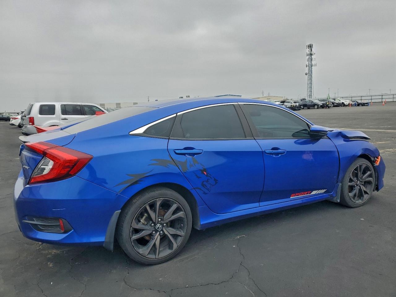 Lot #3316699521 2020 HONDA CIVIC SPOR