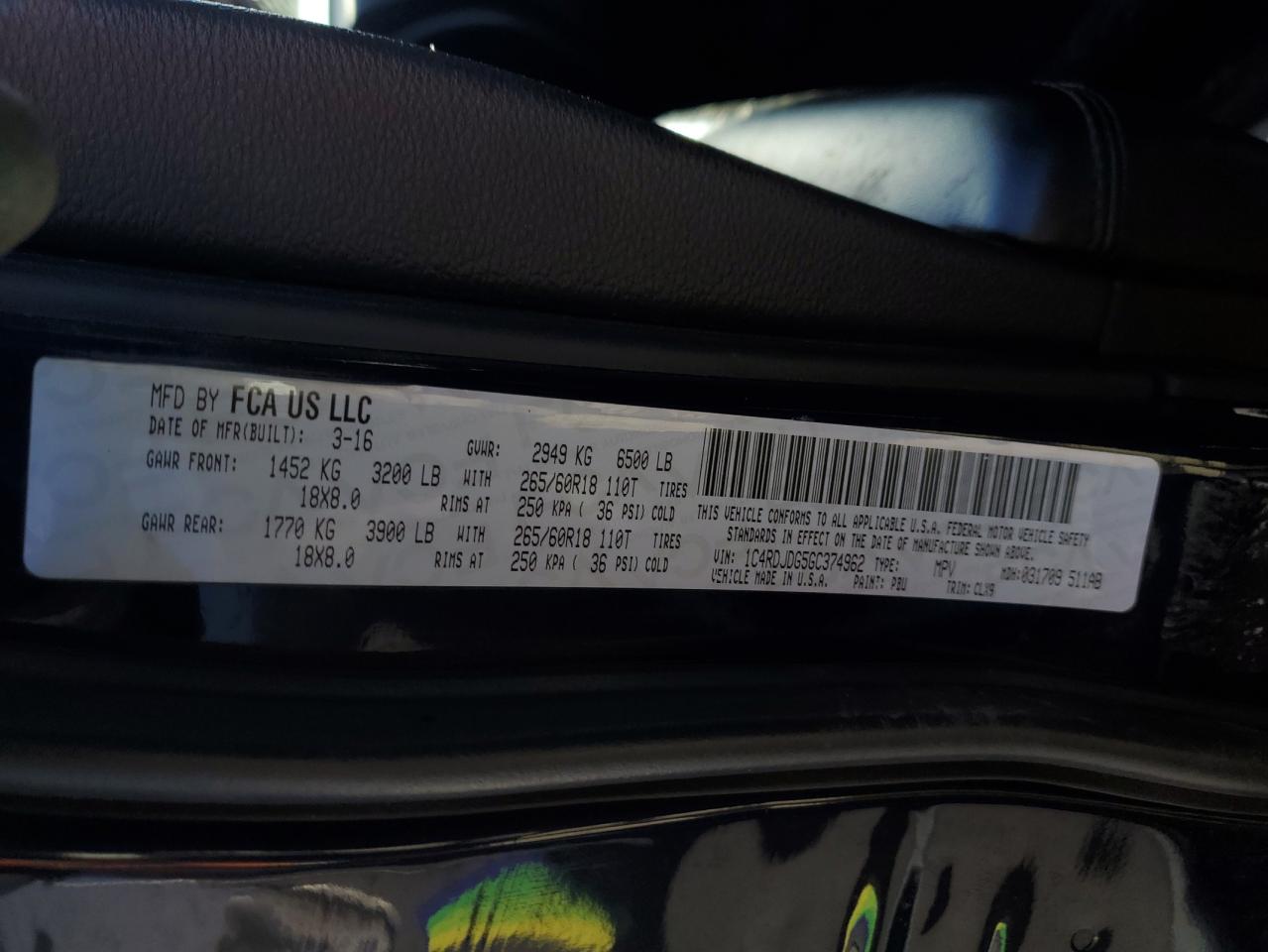 DODGE DURANGO LIMITED