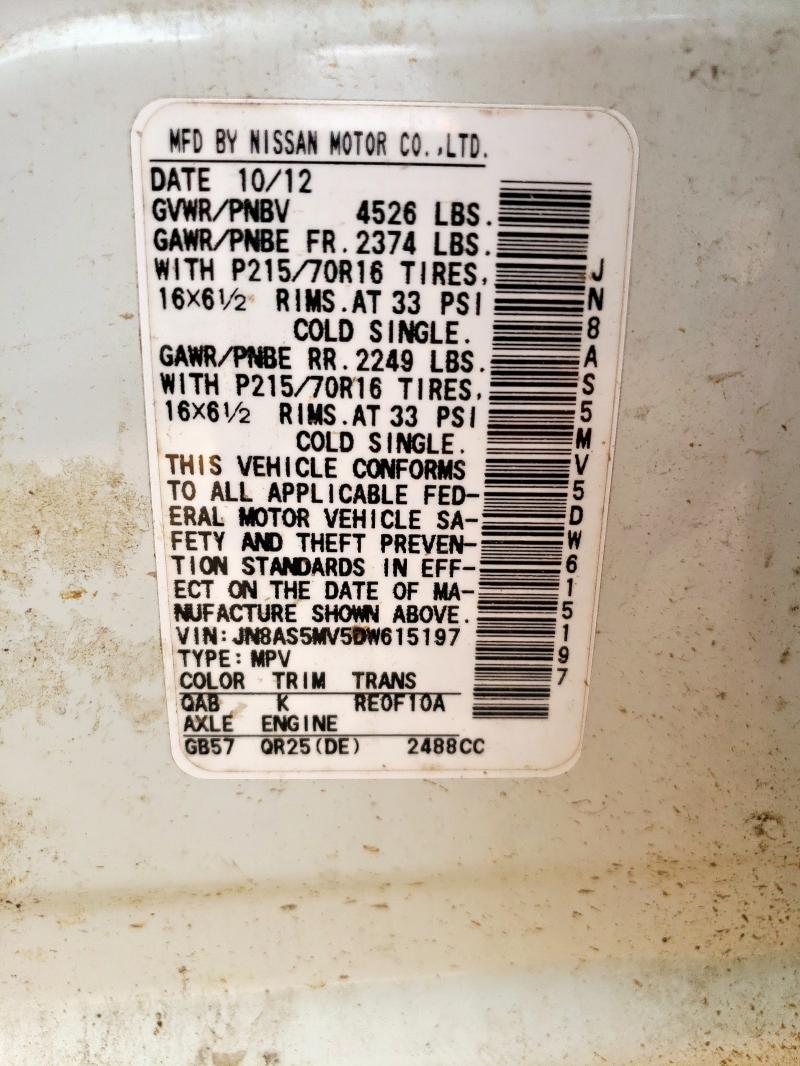 2013 NISSAN ROGUE S #3296216481