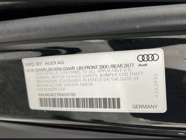 2019 AUDI A6 PRESTIG #3294102944