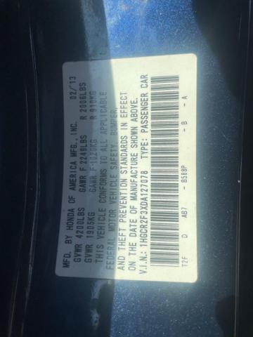 2013 HONDA ACCORD LX #3293402065