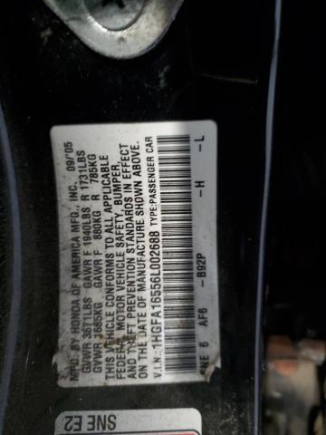 2006 HONDA CIVIC LX #3303593940