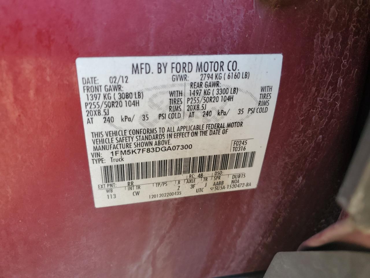 FORD EXPLORER LIMITED