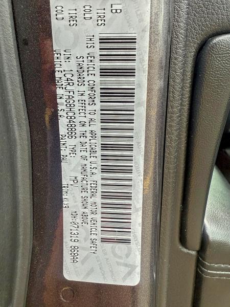 2017 JEEP GRAND CHER #3294272897