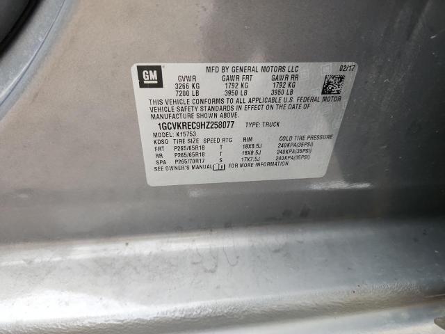 2017 CHEVROLET SILVERADO #3291325148