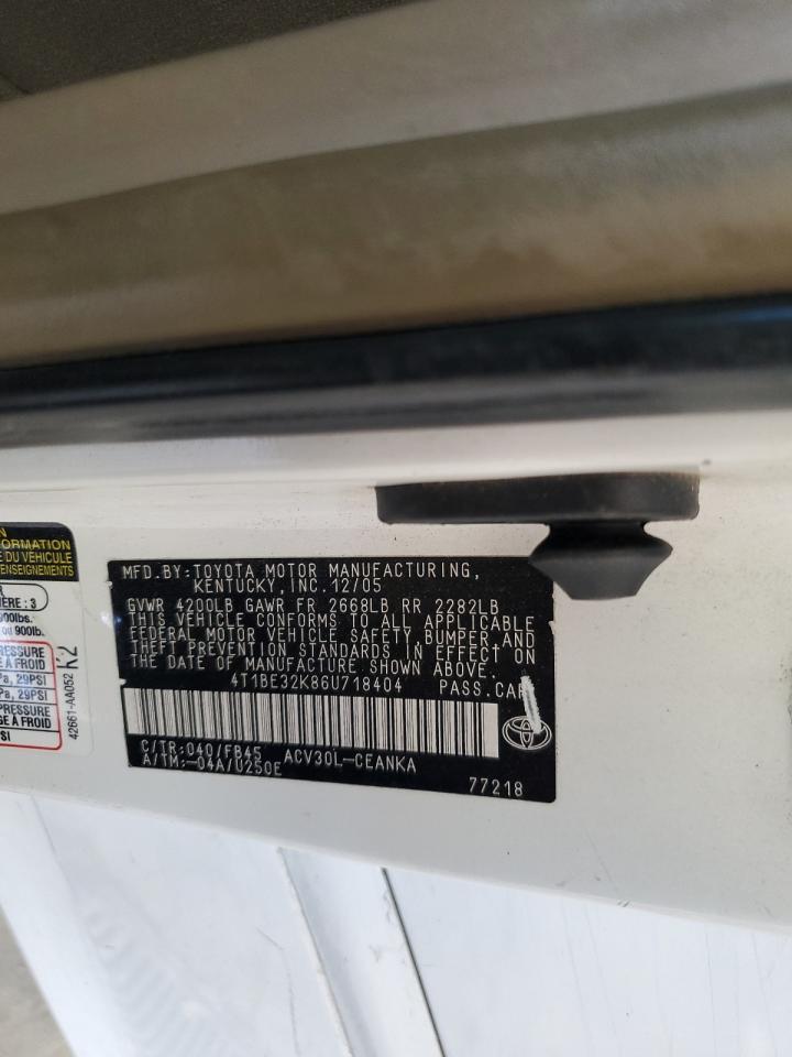 Lot #3284978923 2006 TOYOTA CAMRY LE