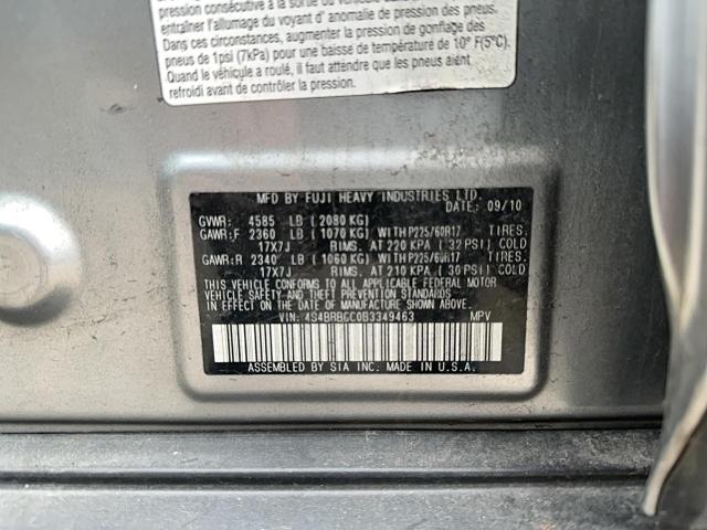 2011 SUBARU OUTBACK 2. #3293365441