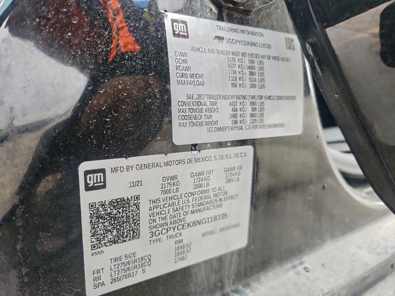 2022 CHEVROLET SILVERADO #3303869712