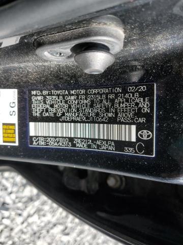 2020 TOYOTA COROLLA LE #3291384140