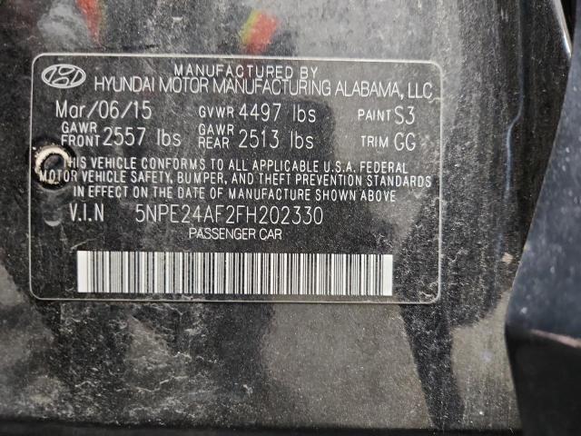 2015 HYUNDAI SONATA SE 5NPE24AF2FH202330