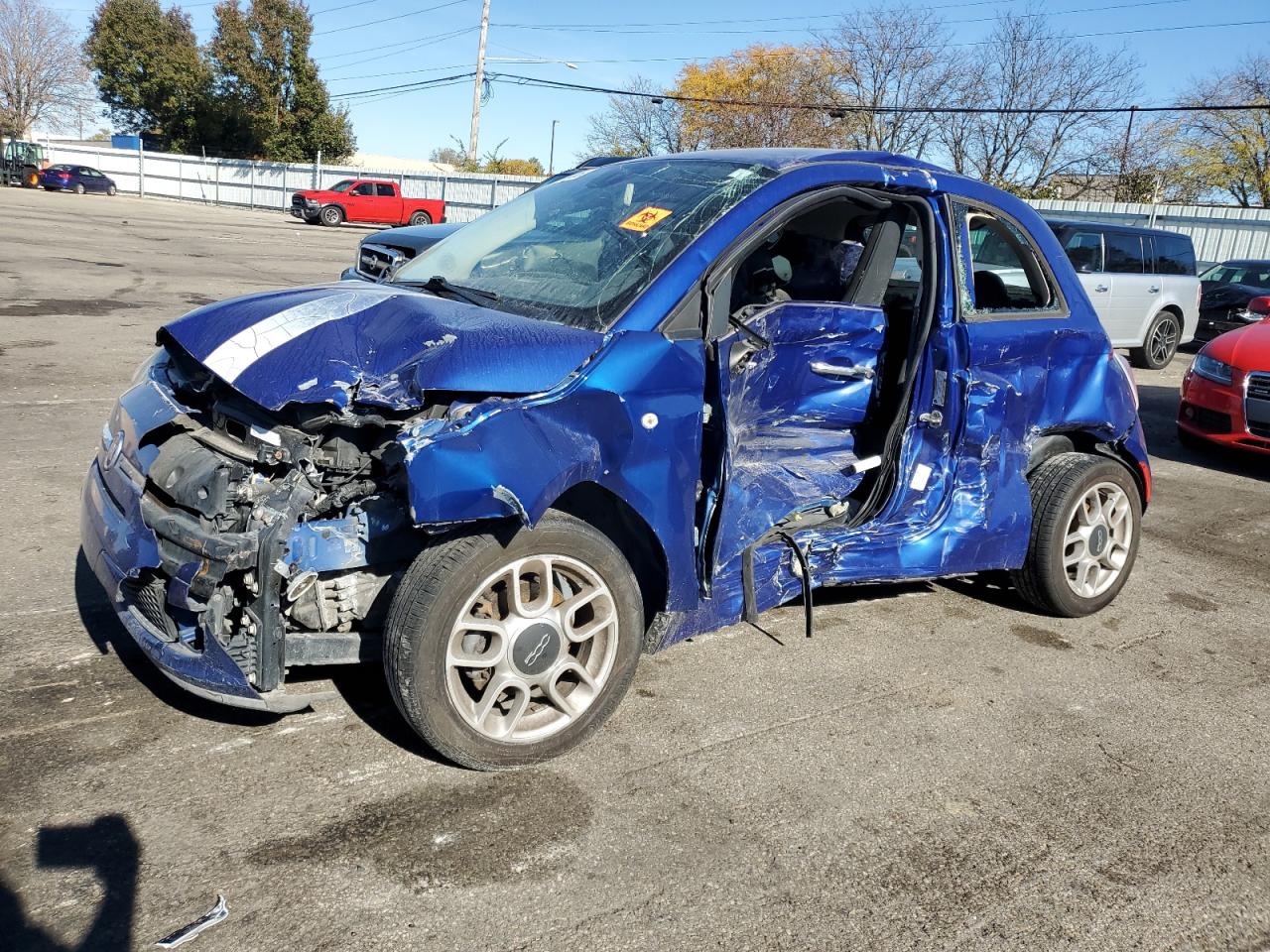 Lot #3309287626 2013 FIAT 500 POP