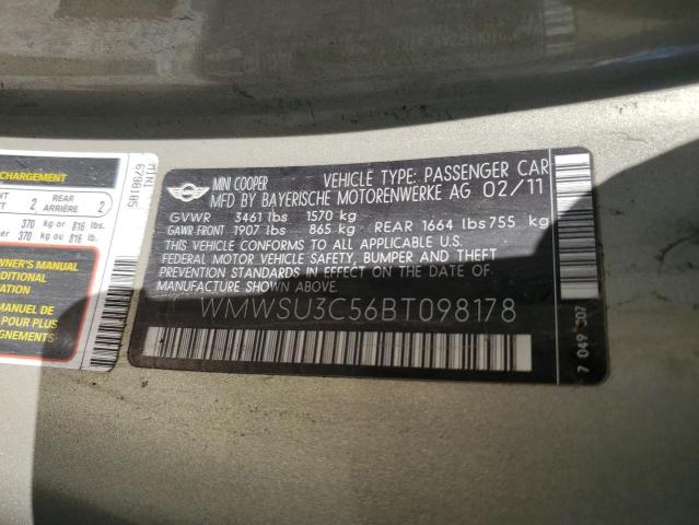 2011 MINI COOPER #3292359266