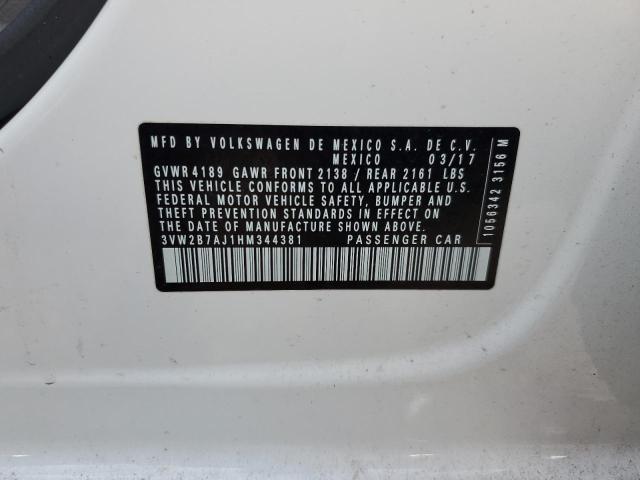 2017 VOLKSWAGEN JETTA S #3292521681