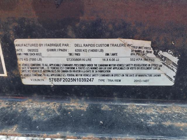 2022 UNK TRAILER #3290216240