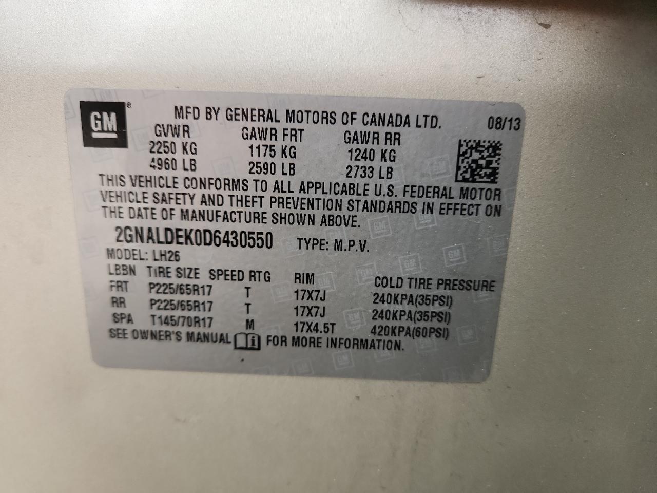 CHEVROLET EQUINOX LT