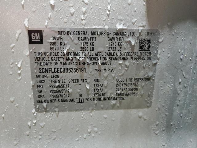 2011 CHEVROLET EQUINOX LS - 2CNFLCEC8B6356191