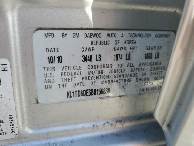 2011 CHEVROLET AVEO LS - KL1TD6DE6BB156830