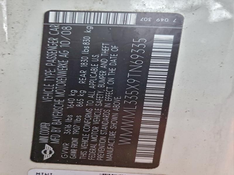 2009 MINI COOPER #3311509234