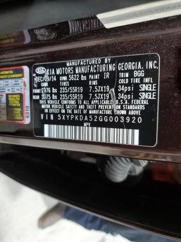 2016 KIA SORENTO SX #3292515702