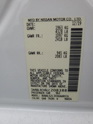 2020 NISSAN ALTIMA SR #3301933439