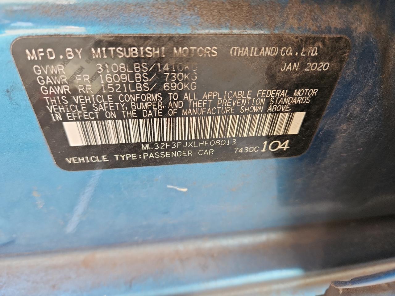 MITSUBISHI MIRAGE G4 ES