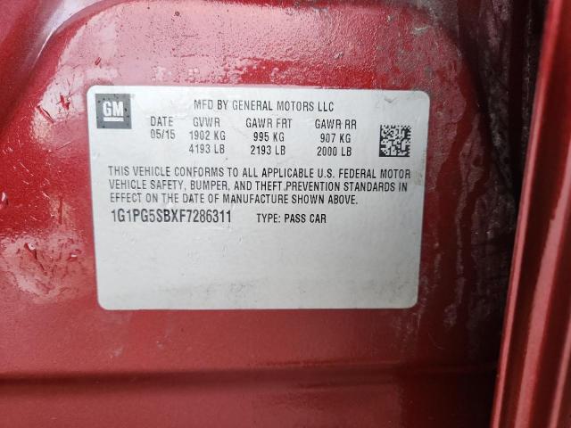 2015 CHEVROLET CRUZE LTZ #3298159247