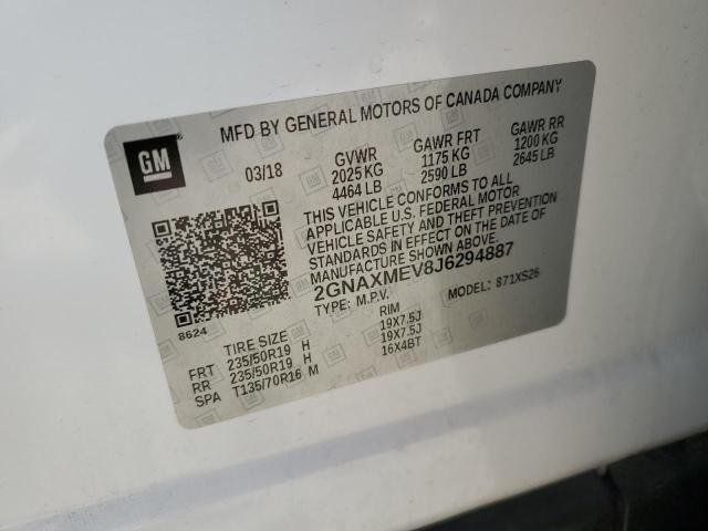 2018 CHEVROLET EQUINOX PR #3286581153