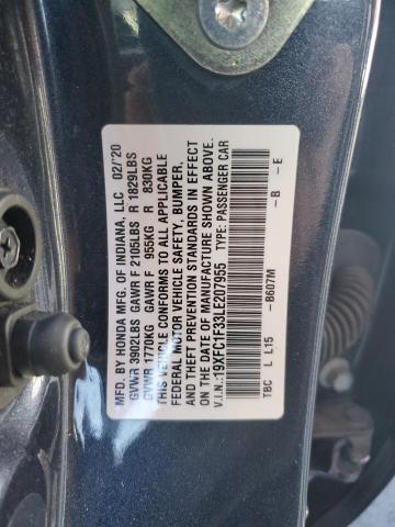 2020 HONDA CIVIC EX #3302687062