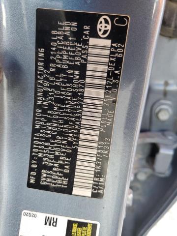 2022 TOYOTA COROLLA LE #3302735046