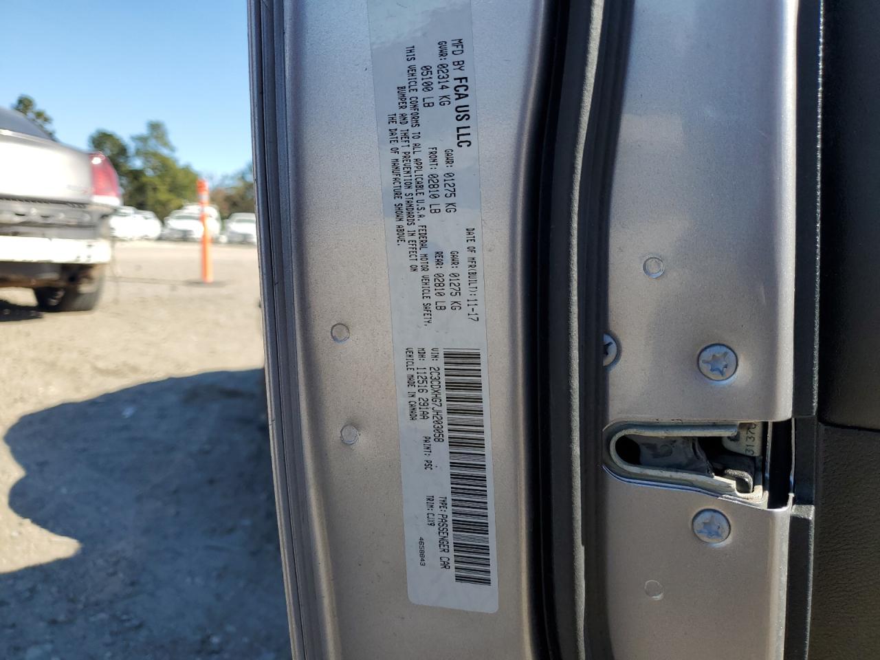 Lot #3316066324 2018 DODGE CHARGER SX