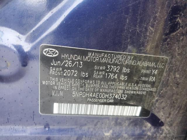 2013 HYUNDAI ELANTRA GL - 5NPDH4AE0DH374032