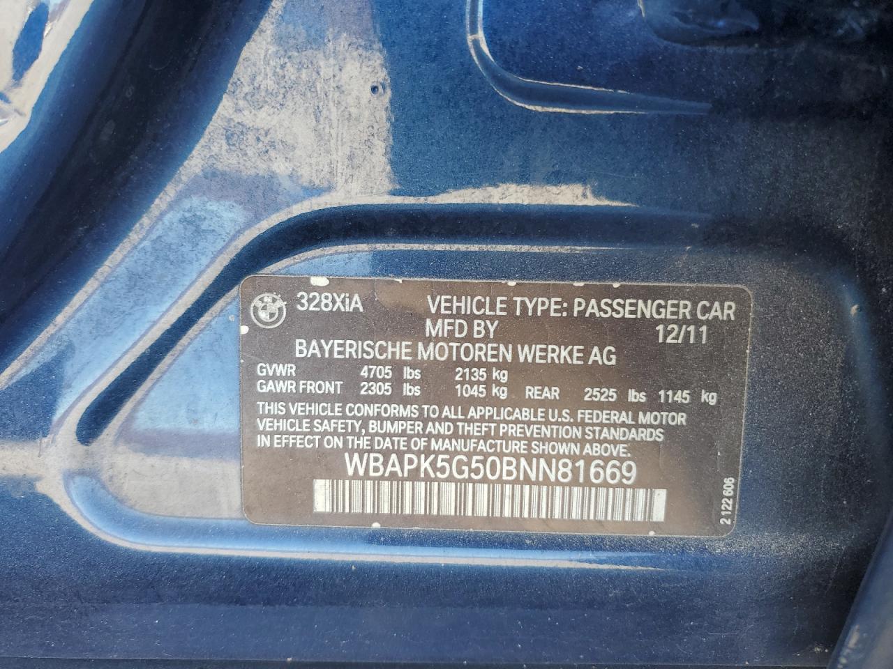 BMW 3 SERIES XI SULEV