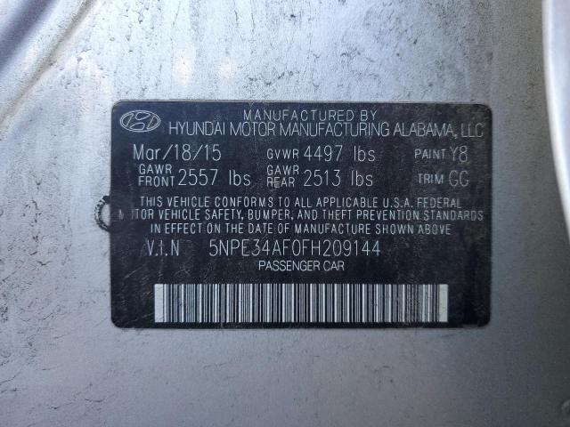 2015 HYUNDAI SONATA SPO - 5NPE34AF0FH209144